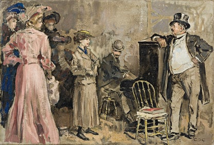 CHARLES DANA GIBSON (1867-1944) Piano Man.