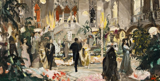 STANLEY MELTZOFF Study for "Big Day in Tuxedo."