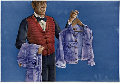 JEAN-MICHEL NICOLLET (1944-2015) The Butler presents the Canadian Tuxedo.