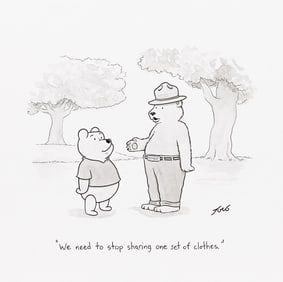 (NEW YORKER) TOM TORO (1982- ) "We need to stop sharing one set of clothes."