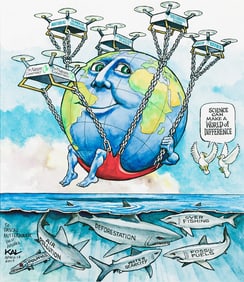 KEVIN KALLAUGHER (1955- ) "Science can make a world of difference."