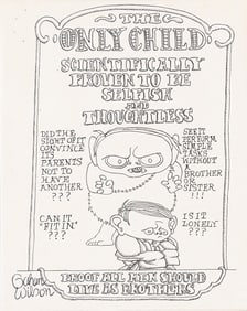 GAHAN WILSON (1930-2019) The Only Child.