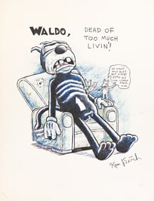KIM DEITCH (1944- ) "Dead of Too Much Livin."