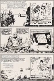RICK VEITCH (1951- ) AND ALFREDO ALCALA (1925-2000) Swamp Thing #58, story page 19.