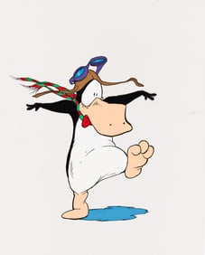 BERKE BREATHED (1957- ) / BLOOM COUNTY Drawing and illustration cel for "A Wish for Wings that Work"