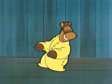 PARAMOUNT / KING FEATURES Snuffy Smith, Barney Google Spark Plug Horse Animation Cel and Drawing