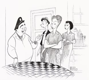 AL HIRSCHFELD (1903-2003) The Honeymooners.