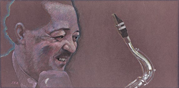 THOMAS B. ALLEN (1928-2004) Lester Young.