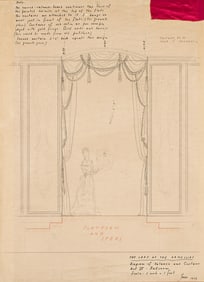 ROBERT EDMOND JONES (1887-1954) Diagram of vallance and curtain.