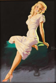 EARL MORAN (1893-1984) Study for Call Again.