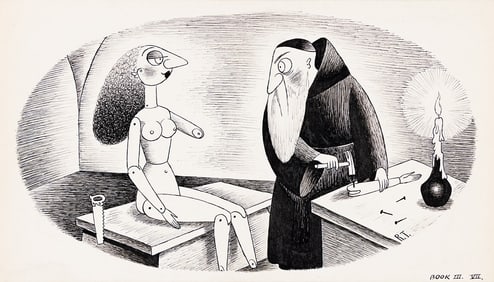 RICHARD TAYLOR (1902-1970) Monk building doll.