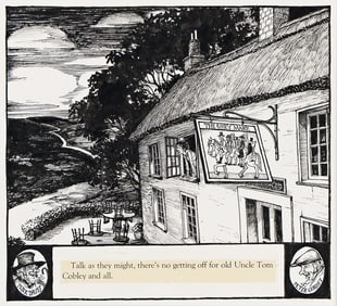 TRINA SCHART HYMAN (1939-2004) "Talk as they might, there's no getting off for Old Uncle Tom Cobley