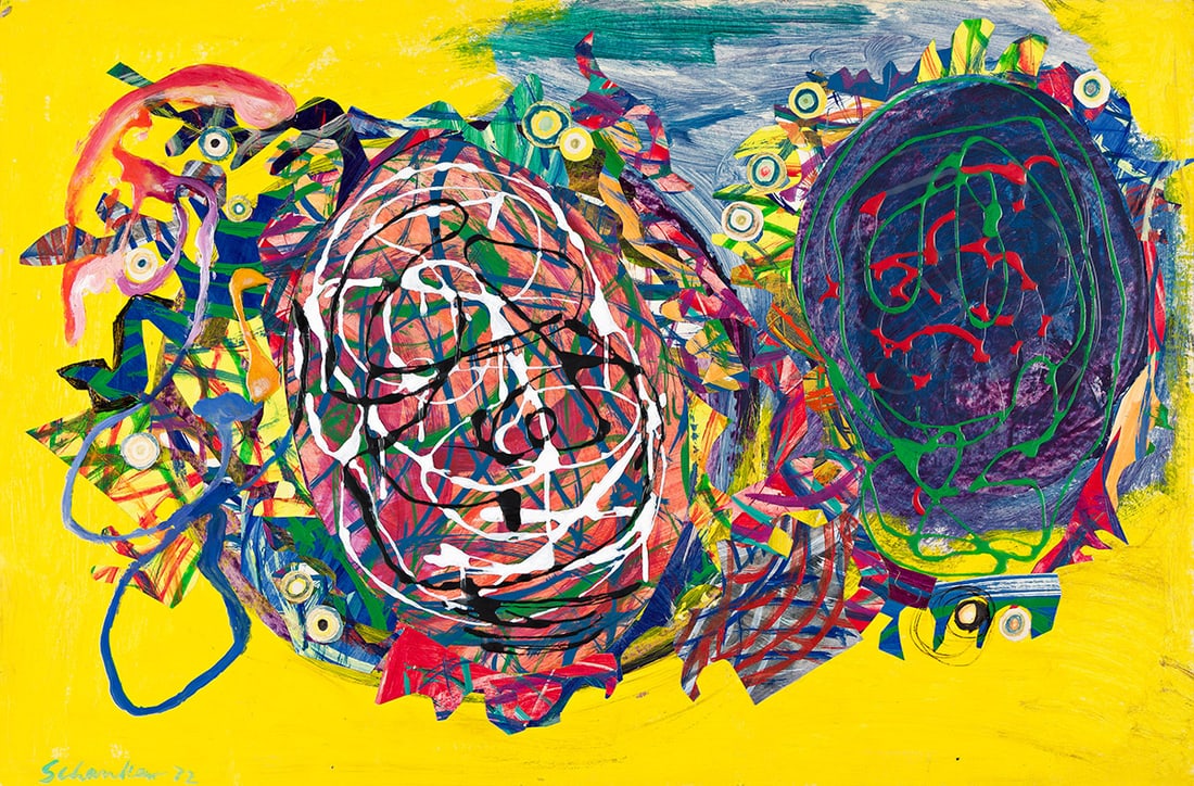 LOUIS SCHANKER (1903 - 1981) Collage. (1 of 1)