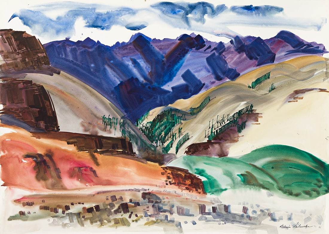 EDWIN FULWIDER (1913 - 2003) Folded Landscape. (1 of 1)