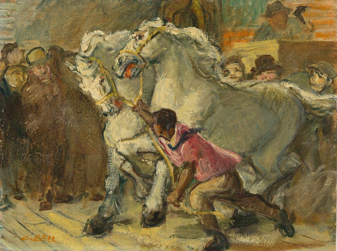 CECIL CROSLEY BELL (1906 - 1970) Horse Runner at Auction. (1 of 1)