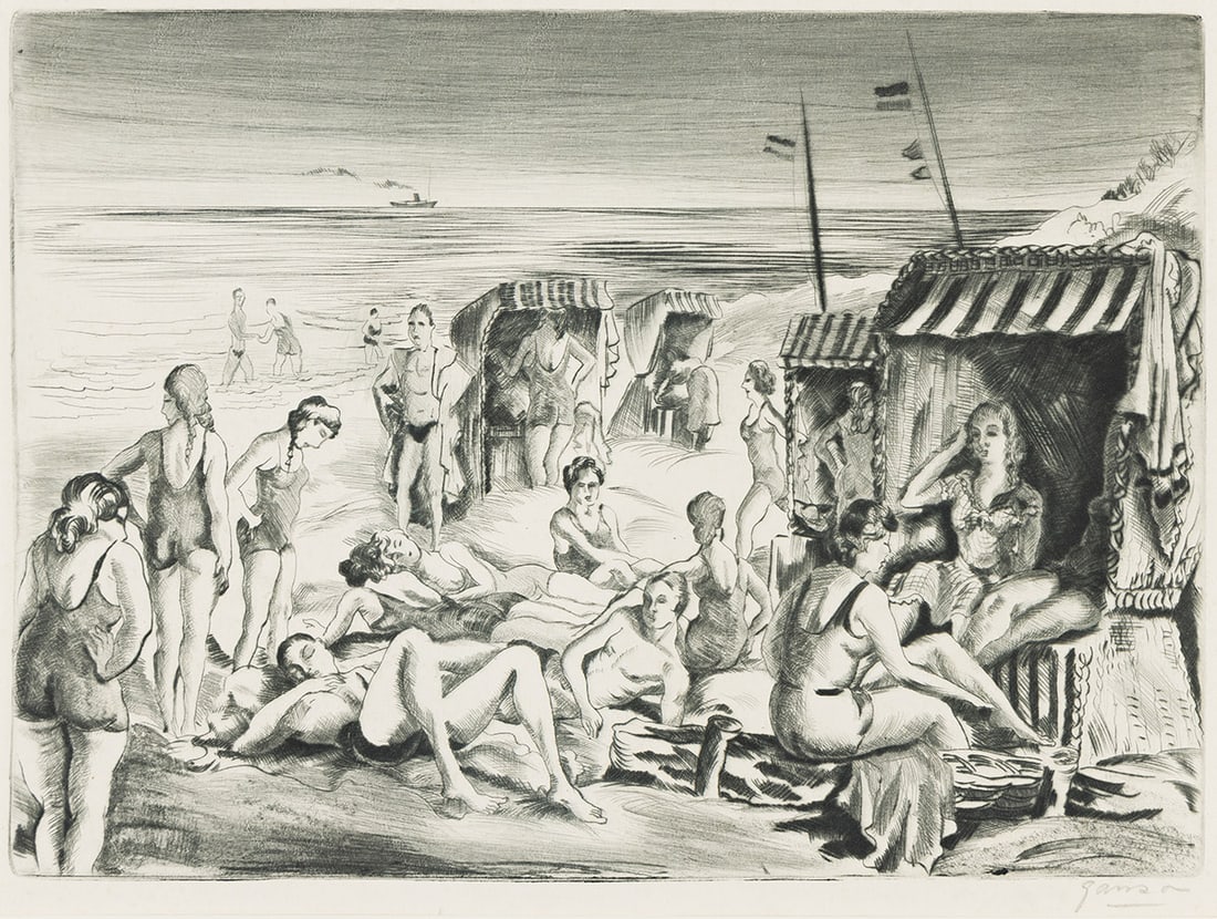 EMIL GANSO (1895 - 1941) Wustrow Beach, (No. 2). (1 of 1)