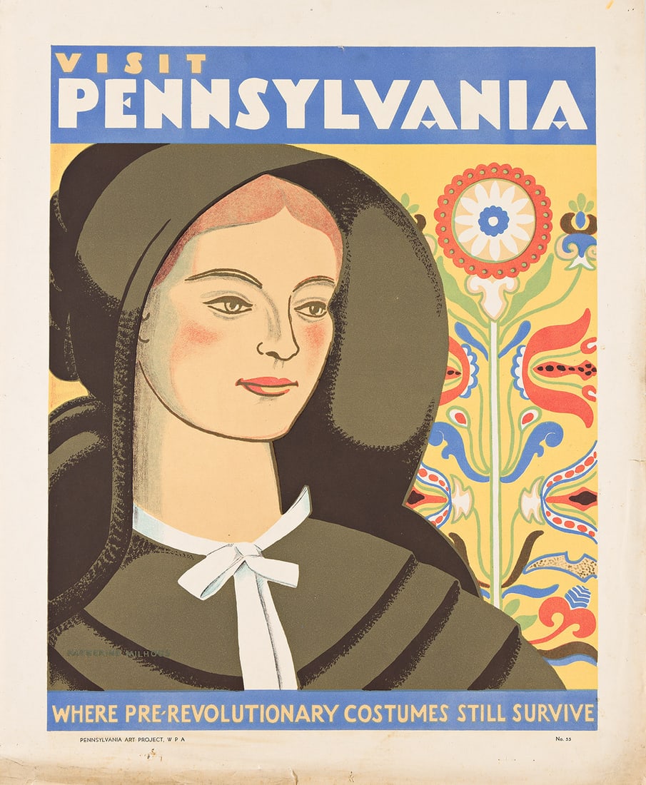 KATHERINE MILHOUS (1894 - 1977) Visit Pennsylvania / Pre-Revolutionary Costumes. (1 of 1)