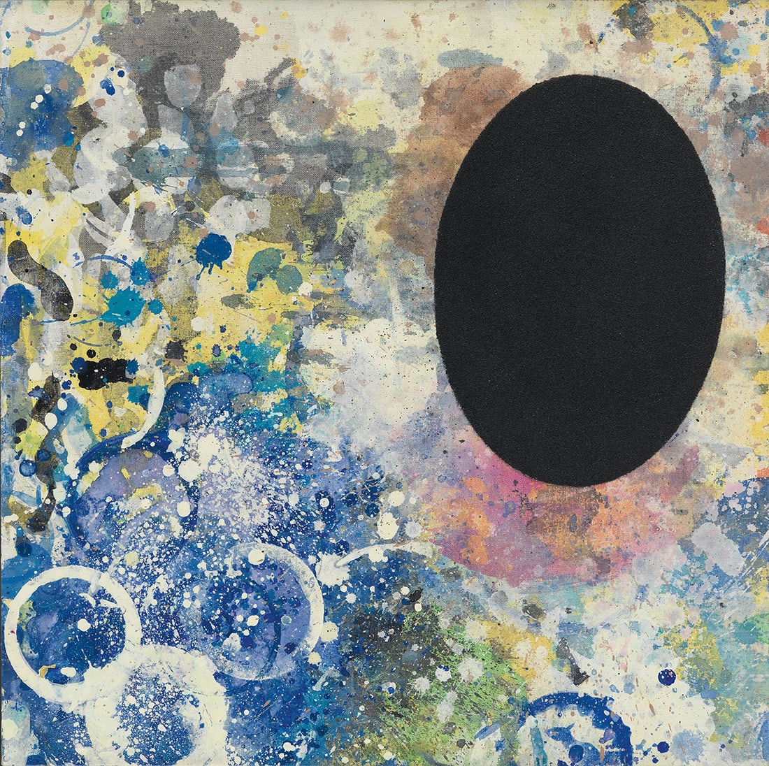 JAMES LITTLE (1952 - ) Arbitration Painting #12.: JAMES LITTLE (1952 - ) Arbitration Painting #12. Acrylic on cotton canvas, 1991. 508x508 mm; 20x20 inches. Signed, titled and dated in acrylic, with the artist's stamp to the horizontal stretcher bar,