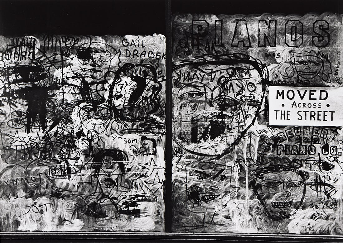 WILLIAM KLEIN (1928-2022) Moved Across the Street , New York. 1955; printed 1980s.: WILLIAM KLEIN (1928-2022) Moved Across the Street , New York. 1955; printed 1980s. Silver print, the image measuring 12¾x17⅞ inches (32.4x45.4 cm.), the sheet 16x20 inches (40.6x50.8 cm.),