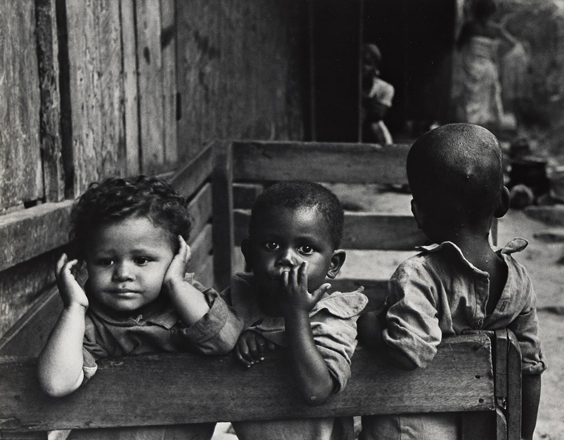 W. EUGENE SMITH (1918-1978) Hear No Evil, from the Life Magazine photo essay "A Man of Mercy." 1954;: W. EUGENE SMITH (1918-1978) Hear No Evil, from the Life Magazine photo essay "A Man of Mercy." 1954; printed 1960s. Silver print, the image measuring 10½x13½ inches (26.7x34.3 cm.), the shee