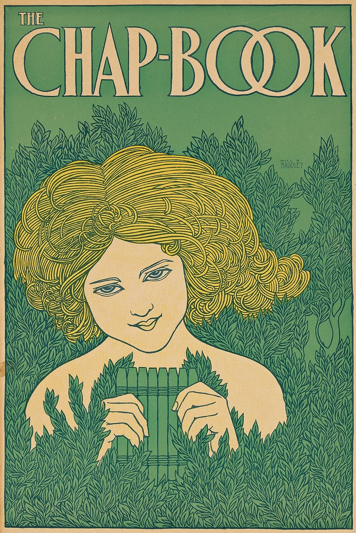 WILLIAM H. BRADLEY (1868-1962). THE CHAP - BOOK. August, 1895. 21½x14 inches, 54¾x35½
