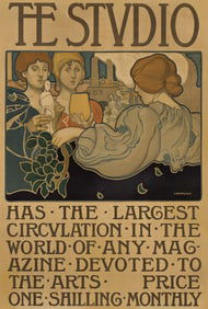 FRANK BRANGWYN (1867-1956). THE STUDIO. 1899. 32x21¼ inches, 81¼x54 cm.