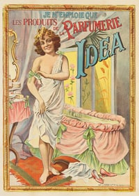 D'APRÈS PAOLO HENRI (DATES UNKNOWN). LES PRODUITS DE LA PARFUMERIE IDEA. Circa 1900. 55½