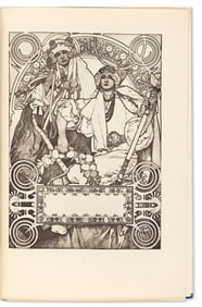 ALPHONSE MUCHA (1860-1939). BANKA SLAVIE. 9½x6¼ inches, 24¼x15¾ cm. Unie,