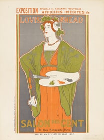 LOUIS J. RHEAD (1858-1926). SALON DES CENT. 1897. 26x19¾ inches, 66x50¼ cm. Chaix, Paris.