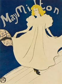 HENRI DE TOULOUSE-LAUTREC (1864-1901). MAY MILTON. 1895. 31x22¾ inches, 78¾x57¾ cm.