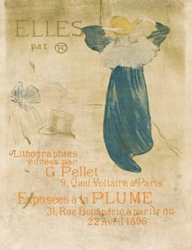HENRI DE TOULOUSE-LAUTREC (1864-1901). ELLES. 1896. 25¼x19½ inches, 64x59½ cm. G.