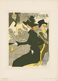HENRI DE TOULOUSE-LAUTREC (1864-1901). DIVAN JAPONAIS. Maitres de l'Affiche pl. 2. 1896. 15½