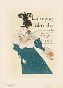 HENRI DE TOULOUSE-LAUTREC (1864-1901). LA REVUE BLANCHE. Maitres de l'Affiche pl. 82. 1897. 15½