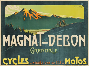PIERRE ANDRY-FARCY (1882-1950). MAGNAT - DEBON / GRENOBLE / CYCLES - MOTOS. 1919. 47x62¼
