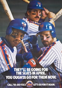 VARIOUS ARTISTS. [THE NEW YORK METS]. Group of 8 posters. 1980s-90s. Sizes vary.