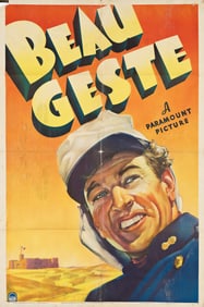 DESIGNER UNKNOWN. BEAU GESTE. 1939. 41x27 inches, 104x68½ cm. Morgan Litho. Corp., Cleveland.