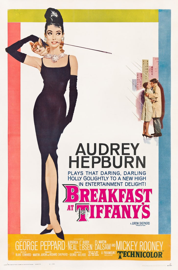 ROBERT MCGINNIS (1926- ). BREAKFAST AT TIFFANY'S. 1961. 41x27¼ inches, 104¼x69¼ cm. (1 of 1)