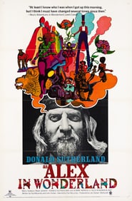 MILTON GLASER (1929-2020). DONALD SUTHERLAND AS ALEX IN WONDERLAND. 1971. 40¾x27 inches,