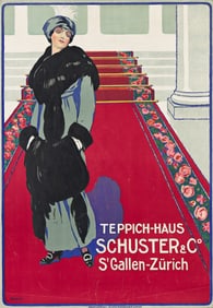 FORTUNE BOVARD (1875-1947). TEPPICH - HAUS SCHUSTER & CO. 1916. 47½x32¾ inches, 120¾
