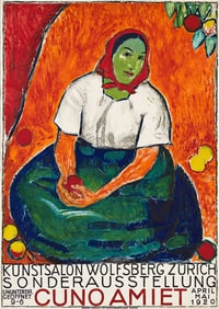 CUNO AMIET (1868-1961). SONDERAUSSTELLUNG CUNO AMIET. 1920. 50½x35½ inches, 128¼