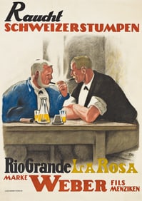 EMIL CARDINAUX (1877-1936). RIO GRANDE LA ROSA / MARKE WEBER. 1939. 50x35¼ inches, 127x89½