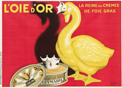 LEONETTO CAPPIELLO (1875-1942). L'OIE D'OR. Circa 1930. 45x63 inches, 114¼x160 cm. Devambez,