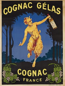 DESIGNER UNKNOWN. COGNAC GÉLAS. 61¾x47 inches, 156¾x119½ cm. Douin & Jouneau,