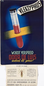 SALVERDA (DATES UNKNOWN). [TYPHUS IS SPREAD BY LICE / AVOID THIS DANGER!] 1945. 40¾x20¾
