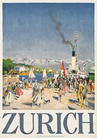 OTTO BAUMBERGER (1889-1961). ZURICH. Circa 1916. 50¼x35½ inches, 127½x90¼ cm.