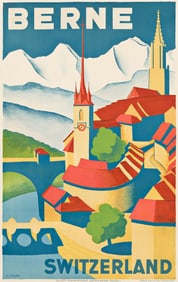 HANS SCHÄR (DATES UNKNOWN). BERNE / SWITZERLAND. 1936. 40½x25½ inches, 102¾