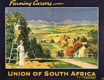 GUY LIPSCOMBE (1881-1952). FARMING CAREERS - UNION OF SOUTH AFRICA. Circa 1925. 59½x76¼