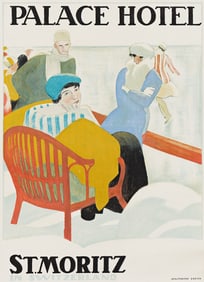 EMIL CARDINAUX (1877-1936). PALACE HOTEL / ST. MORITZ. 1920. 50½x36¼ inches, 128¼