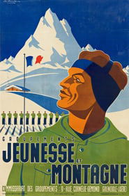 GASTON GORDE (1908-1995). GROUPEMENTS JEUNESSE ET MONTAGNE. Circa 1930. 46½x30½ inches,