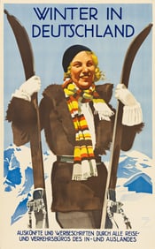 LUDWIG HOHLWEIN (1874-1949). WINTER IN DEUTSCHLAND. Circa 1933. 40x25 inches, 101½x63½ cm.